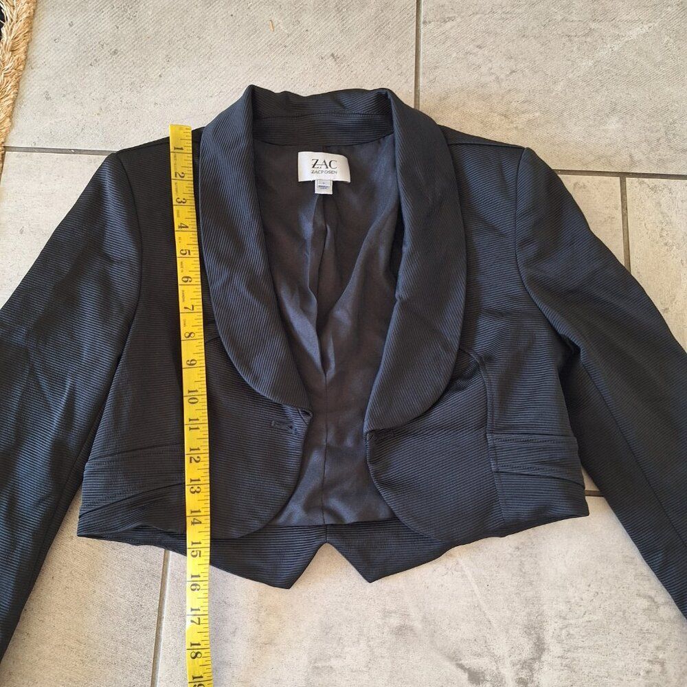 Zac Posen Bolero Jacket  Black Size 6‎ - Picture 5 of 7
